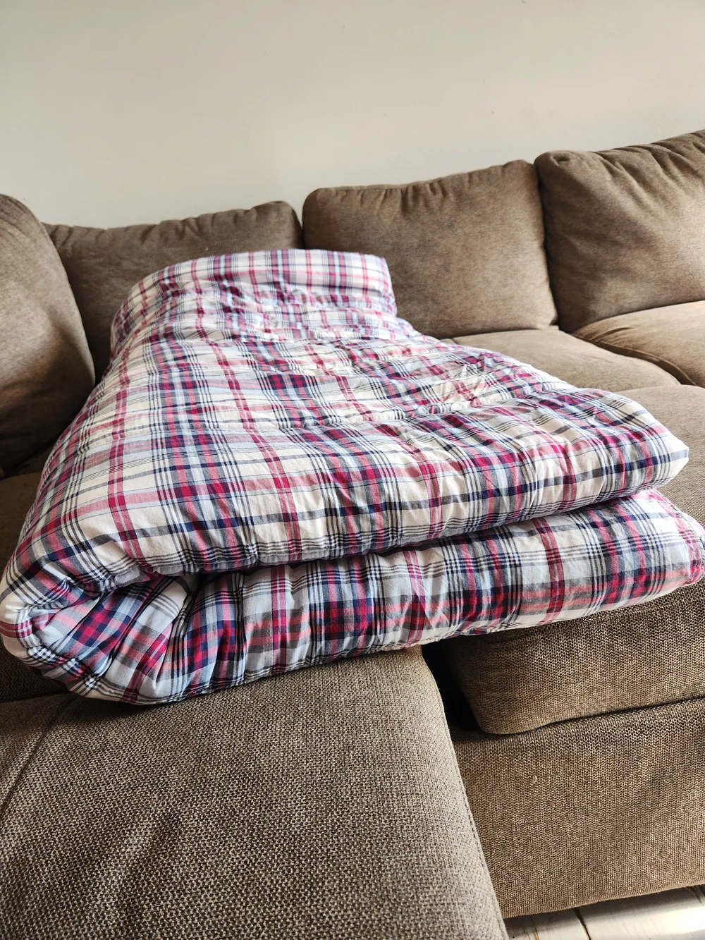 Vtge Ralph Lauren Plaid Cotton Comforter